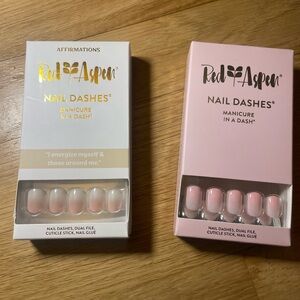 Red Aspen Nail Dashes - Pink Press-On Nails